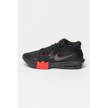 Pantofi cu brant moale - pentru baschet LeBron Witness VIII - Rosu/Negru/Alb optic