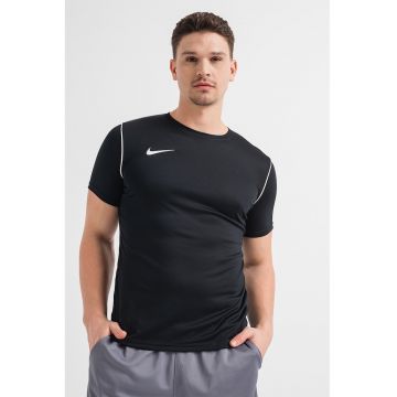Tricou cu decolteu rotund - pentru fotbal Park 20 - Alb/Negru