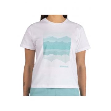 Tricou dama  Waterfall SS 2025 - Alb