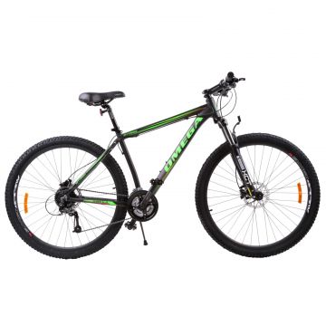 Bicicleta mountainbike Omega Bettridge 29  , cadru 49 cm, frana hidraulica pe disc negru verde