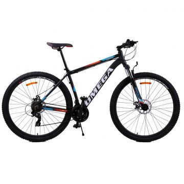 Bicicleta mountainbike Omega Thomas 27.5   2022 negru portocaliu alb 49cm