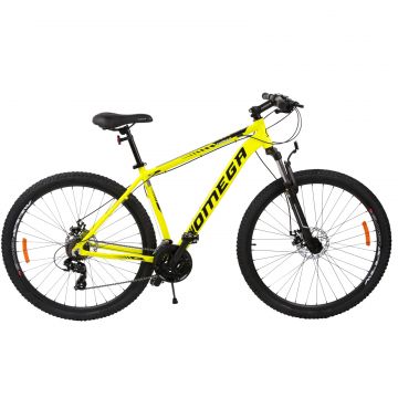 Bicicleta mountainbike Omega Thomas 29  , cadru 46 cm, galben negru alb 46cm