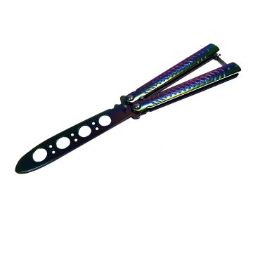 Briceag de antrenament DEPOX , otel inoxidabil, Rainbow Scales, multicolor, 21.5 cm