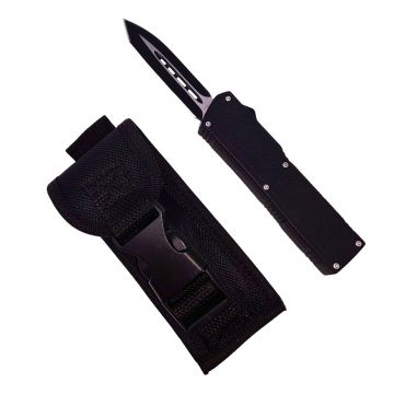 Briceag de vanatoare automat DEPOX , Last Dance, 19.5 cm, negru, husa inclusa