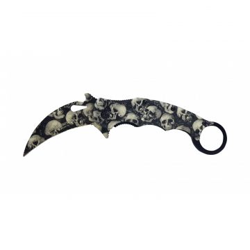 Briceag de vanatoare DEPOX , karambit, Skull-Trooper, 20 cm
