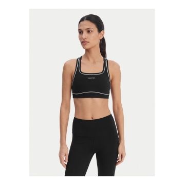 Bustiera fitness cu detalii contrastante