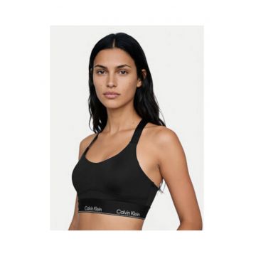 Bustiera pentru fitnes cu banda logo -
