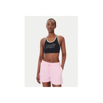 Bustiera sport -  neagra - poliester reciclat - elastan