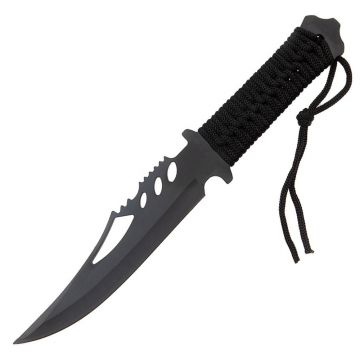 Cutit de vanatoare DEPOX , Extreme Battle, negru, 28.5 cm, teaca inclusa