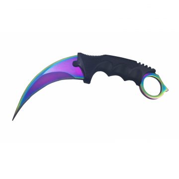Cutit karambit de vanatoare DEPOX , Rainbow Claw, otel inoxidabil, 25 cm