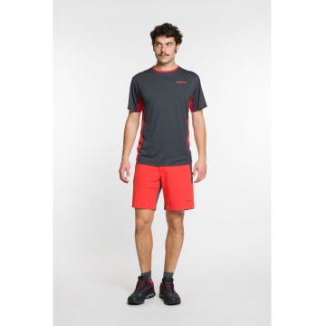 Pantaloni scurti barbati  HORNAVAN DF - portocaliu cu gri - Gri/Portocaliu