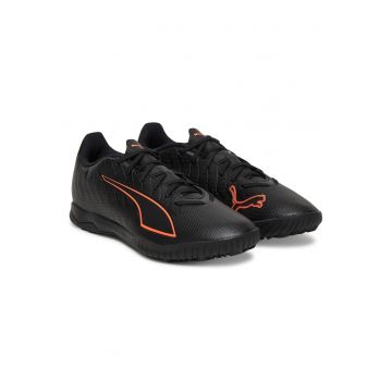 Pantofi fotbal barbati  piele ecologica - negru - material sintetic