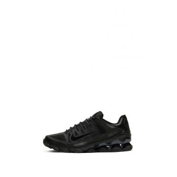 Pantofi Reax 8 TR cu insertii de piele pentru fitness - Onyx Black