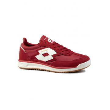 Pantofi sport barbati -  ATHLEGIC - rosu/alb - material sintetic/textil - pentru fitness si alergare