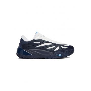 Pantofi sport barbati -  baschet - bleumarin-alb - material sintetic - sistem inchidere cu siret