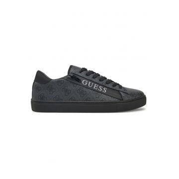 Pantofi sport barbati -  piele ecologica - negru -