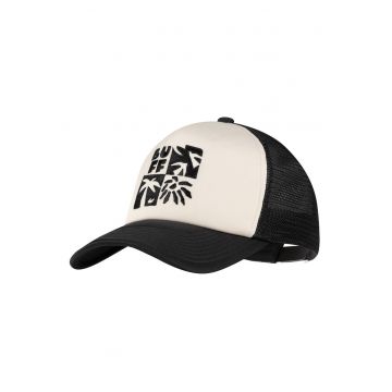Sapca copii  TRUCKER PAMPANI BLACK - culoare alb/ negru - marime