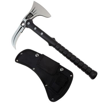 Topor DEPOX , Tactical Adventure, otel inoxidabil, argintiu, 41 cm, teaca inclusa