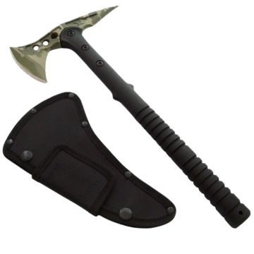 Topor DEPOX , Tactical Camo, otel inoxidabil, verde, 40 cm, teaca inclusa