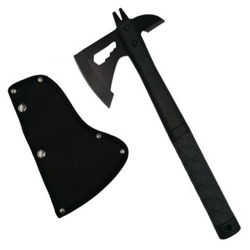 Topor Survivor DEPOX , Deep Impact, otel inoxidabil, negru, 33 cm, teaca inclusa
