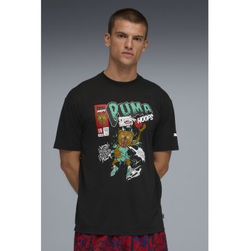 Tricou cu imprimeu grafic pentru baschet Flagrant Foul - Rosu/Negru/Verde persan