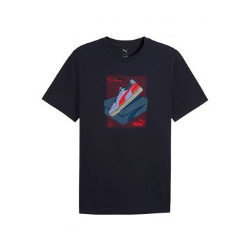 Tricou  Graphic Sneaker 62186 - Albastru inchis