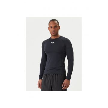 Tricou sportiv Barbati -  slim fit - negru - poliester