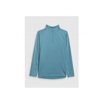 Bluza sport barbati -  lenjerie termica - turcoaz - tehnologie 4FWarm - croiala regulara