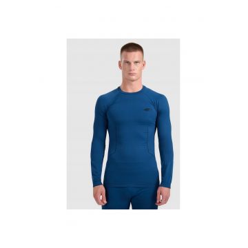 Bluza sport barbati -  termica - fara cusaturi - albastru - poliester - Albastru