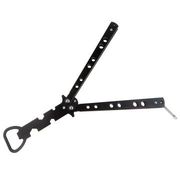 Briceag antrenament DEPOX , Party Opener, deschizator capace, otel inoxidabil, 22.5 cm, negru