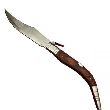 Briceag de vanatoare cricket, lama otel inoxidabil, maro, 38 cm