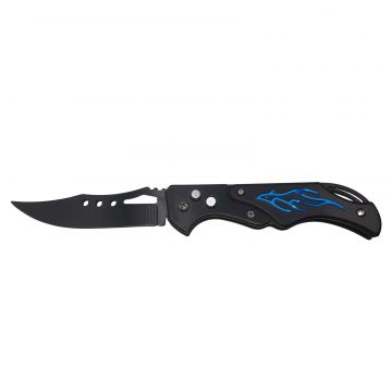 Briceag de vanatoare DEPOX , Fire Blade, otel inoxidabil, 21.5 cm, albastru