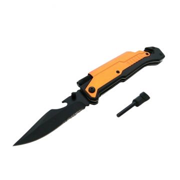Briceag de vanatoare DEPOX , Robo Blade, otel inoxidabil, 22 cm, portocaliu