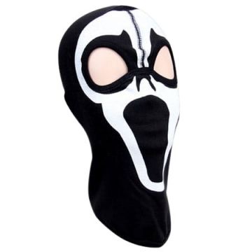 Cagula unisex DEPOX , Ghost Face, bumbac, marime universala, imprimeu, neagra