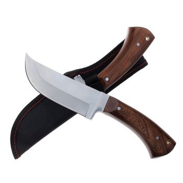 Cutit de vanatoare DEPOX , Jungle Blade, 23.5 cm, otel inoxidabil, maro, teaca inclusa