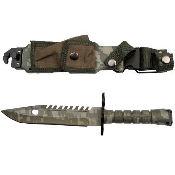 Cutit de vanatoare DEPOX , Jungle Blade, 32.5 cm, verde, teaca inclusa