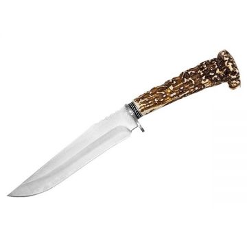 Cutit de vanatoare Stag Antlers, 30 cm, teaca cordura, maro