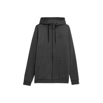 Hanorac sport barbati  gluga - 80% bumbac - 20% poliester - gri -