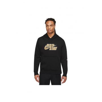 Hanorac sport barbati  imprimeu animal - gluga spatioasa - fleece moale - material French Terry -