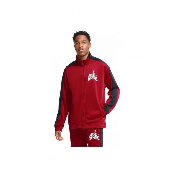 Jacheta sport barbati  Jumpman Classics - poliester - rosu/negru -