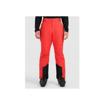 Pantaloni de schi barbati -  poliester - rosu/negru