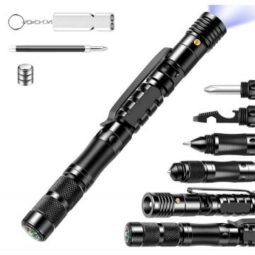 Pix tactic DEPOX , Comando Specialist, multifunctional, aluminiu, 13.5 cm, negru