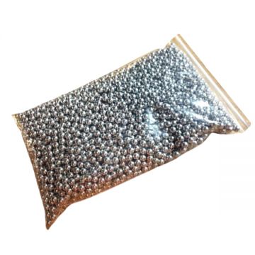 Set 1000 bile metalice DEPOX , Precision Target, airsoft si prastie, 6 mm, 0.75g, argintiu