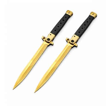 Set 2 Bricege tip Stiletto, DEPOX , deschidere manuala, 33 cm, lama metalica aurie