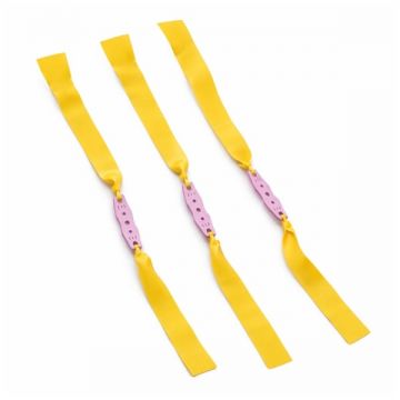Set 3 benzi de schimb pentru prastie, DEPOX , cauciuc plat premium, galben, 0.5 mm