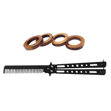 Set Briceag Fluture + Rozeta extensibila , DEPOX  , otel inoxidabil