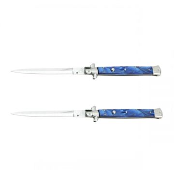 Set doua bricege automat Blue Marble, lama stiletto, 23 cm
