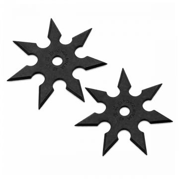 Set doua stele de aruncat DEPOX , 7 colturi, metalic, negru, 9.5 cm