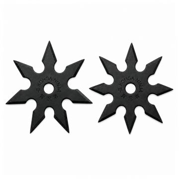 Set doua stele de aruncat DEPOX , 7 si 8 colturi, metalic, negru, 10 cm