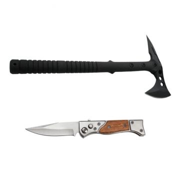Set Topor DEPOX , Tactical Spirit, 40 cm, teaca inclusa si briceag de vanatoare AK